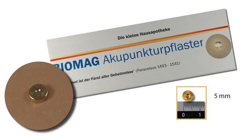 Biomag 6000 Magnetpflaster vergoldet, die Stärksten, bipolar